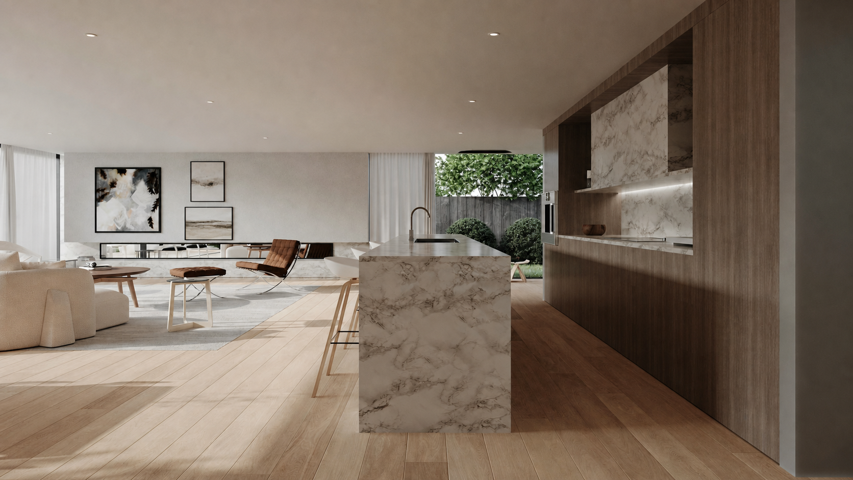 Warm, carefully detailed Norsewood kitchen and living space